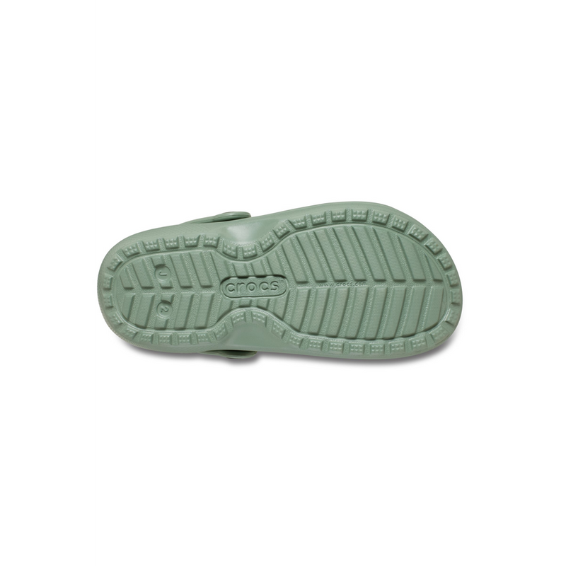 Crocs 207010 Classic Lined Kids Clog - Moss Slippers