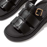 FitFlop Gen FF Leather Fisherman Sandals  - All Black