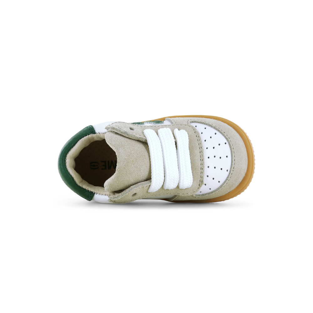 Shoesme Lace trainer BN26S002-A Beige/Green