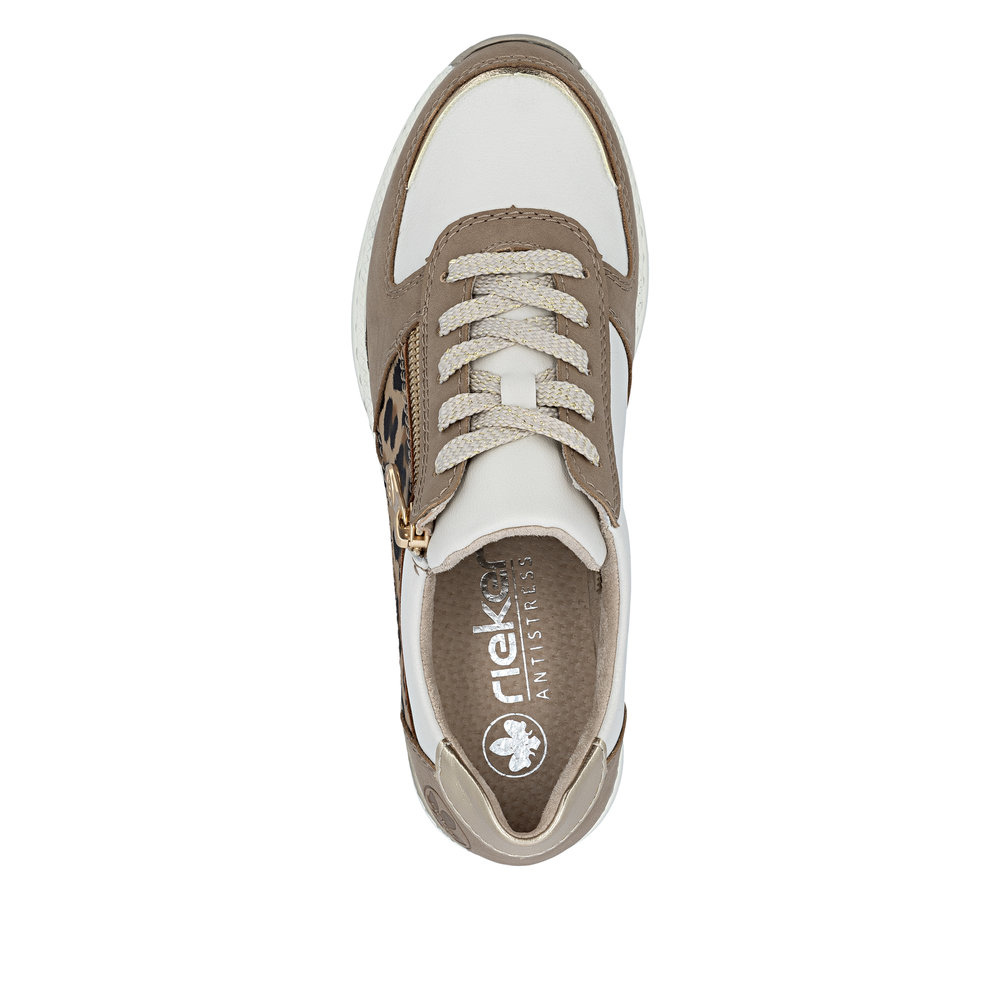 Rieker N4308 -  Shell/Lightgold/Off White Trainers