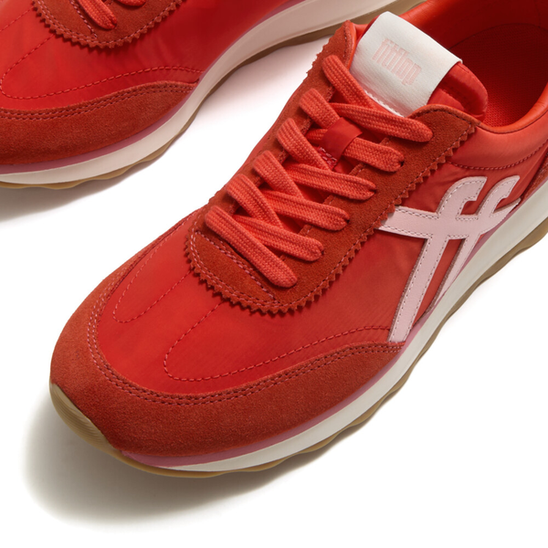 FitFlop Retro-Q FF Sneakers - Cherry Tomato/Warm Pink