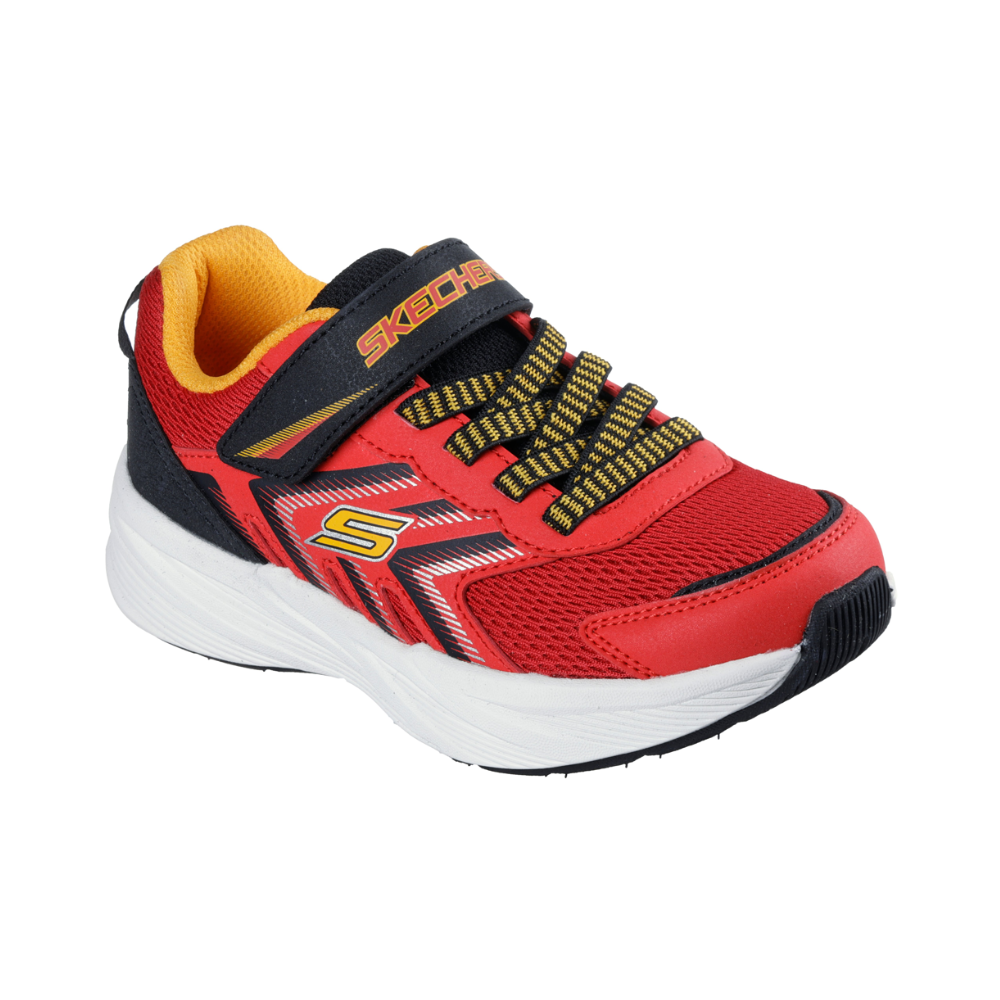Skechers Microspec Tread - Red/Black Trainers