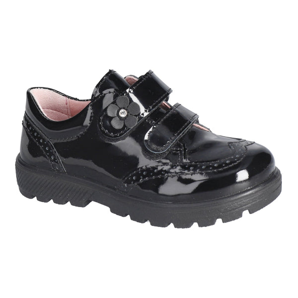 Ricosta Avery School Shoe - Black Patent