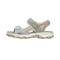 Rieker 68866 -  Carnation/Mauve/Aqua Sandals