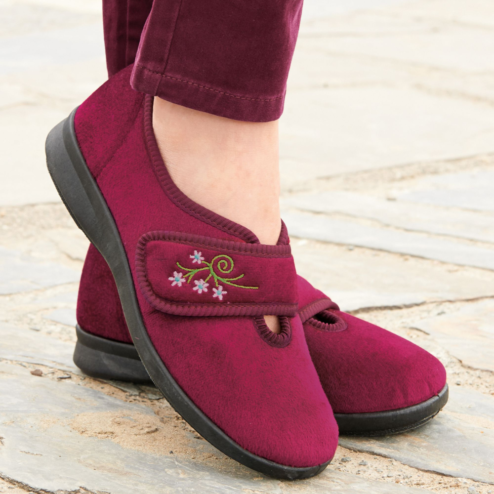 DB Caroline 2 -  Burgundy Slippers