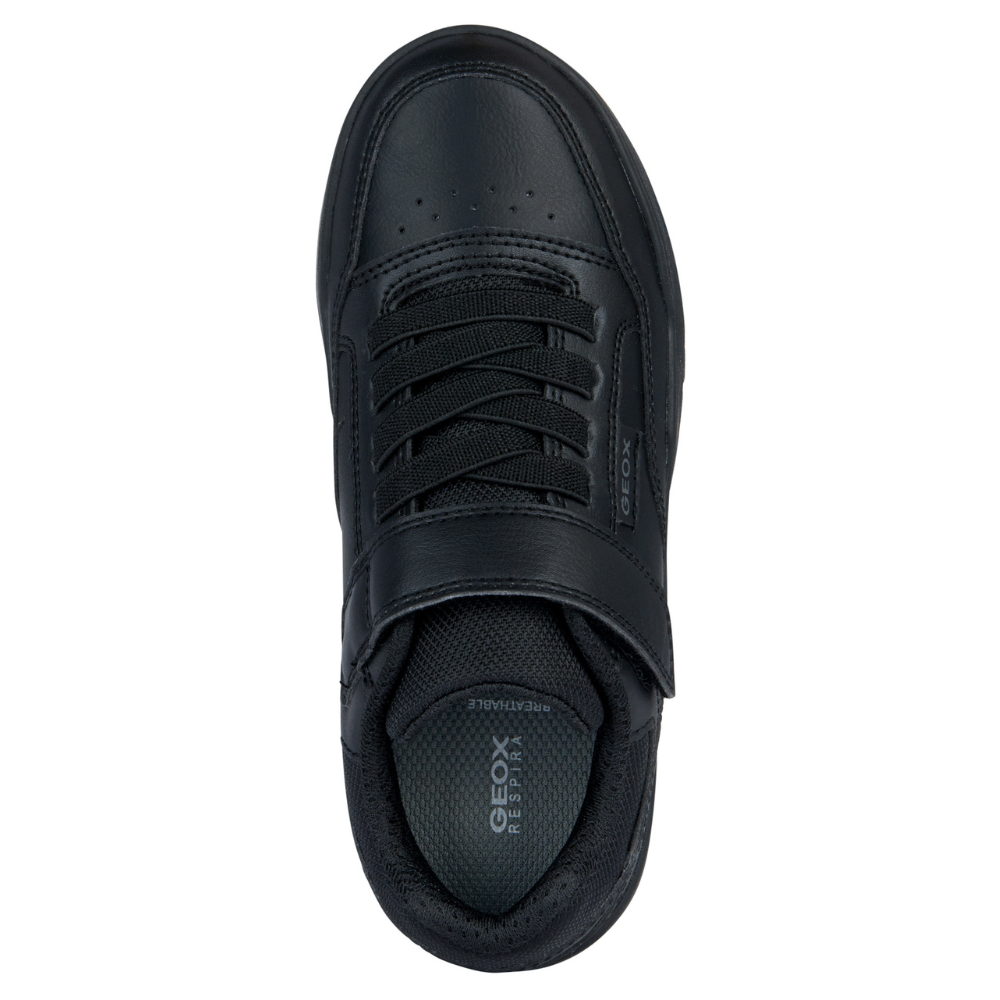 Geox J Perth Boy J367RE School Shoe - Black