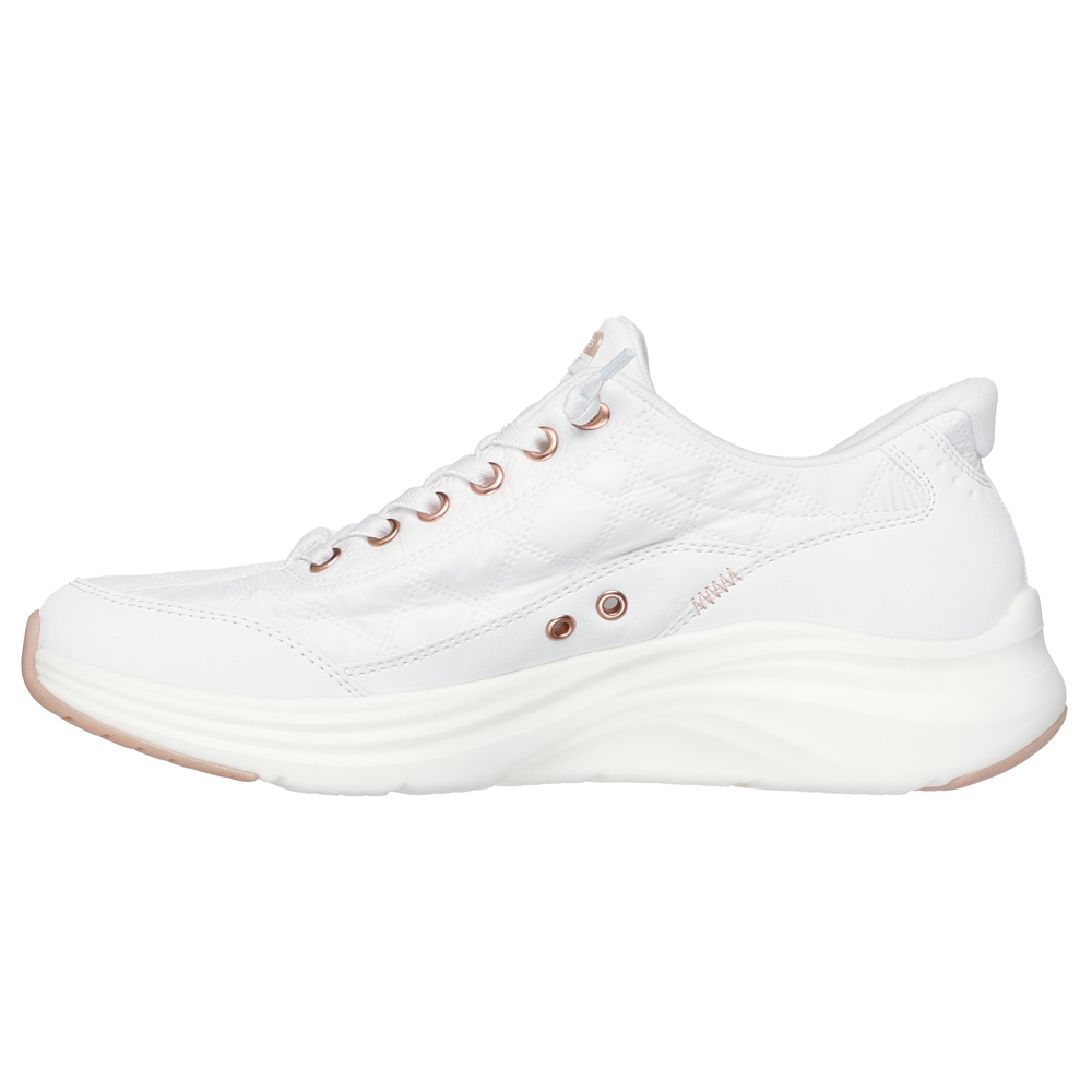 Skechers Slip-ins Contour Foam Cozy Fit Golden Hour - White/Rose Gold Trainers