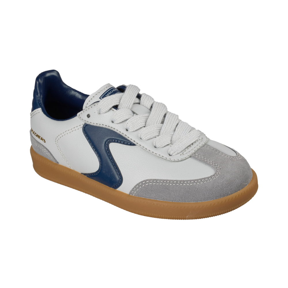 Skechers Hotshot - Junior Varsity - Grey/Navy Trainers