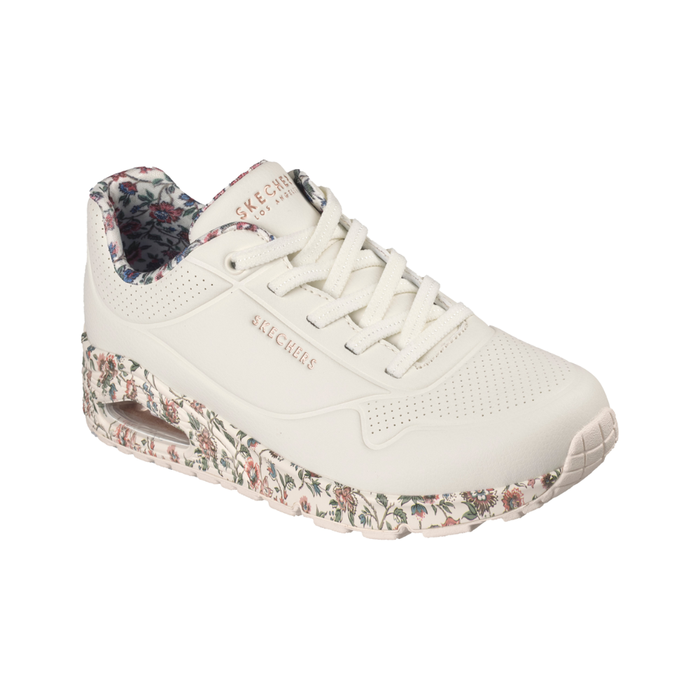Skechers Uno Safari Time - White Multi Trainers
