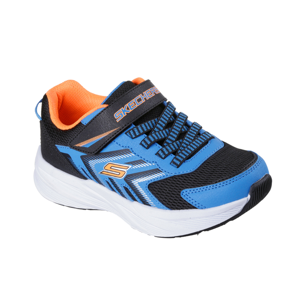 Skechers Microspec Tread - Blue/Black/Orange Trainers