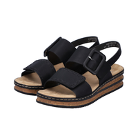 Rieker 62950 - Black Sandals