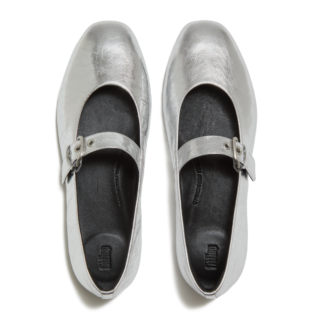 FitFlop Delicato Metallic Mary-Jane - Silver
