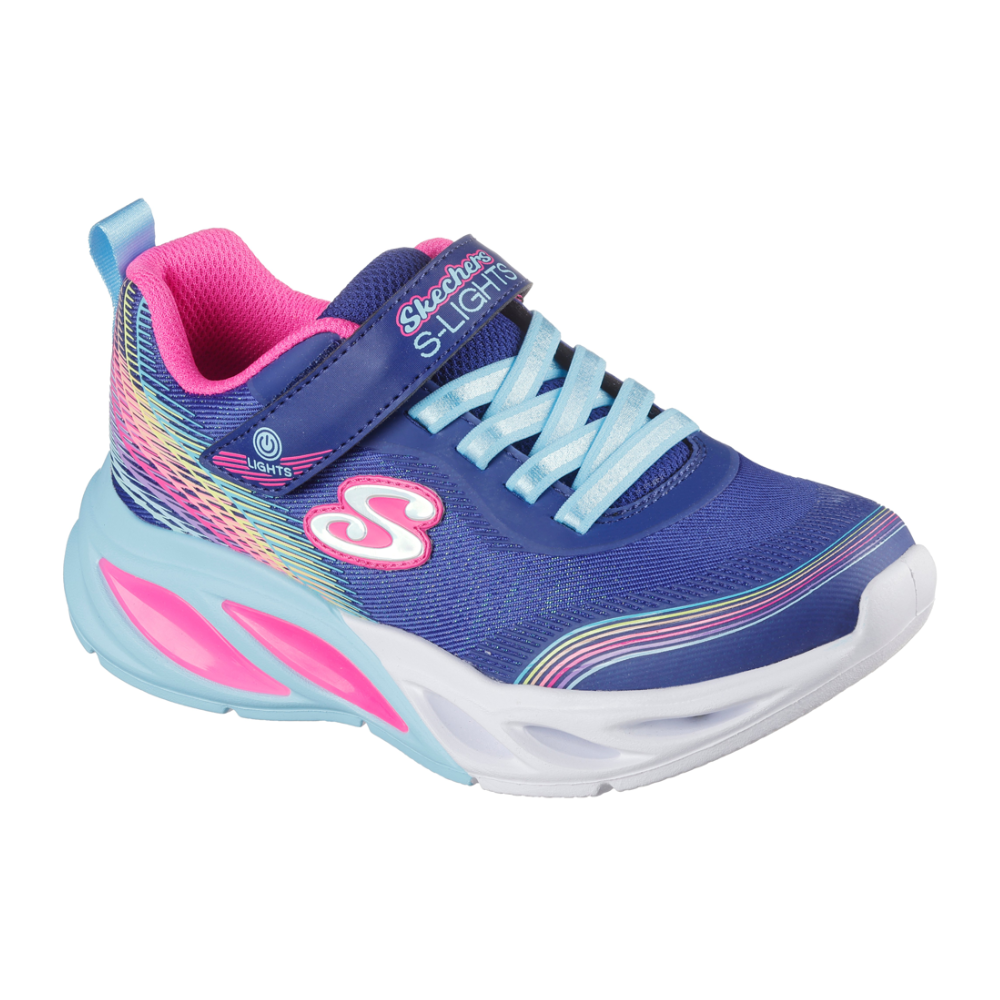 Skechers Cosmic Glow - Rainbow Beam - Navy Multi Trainers