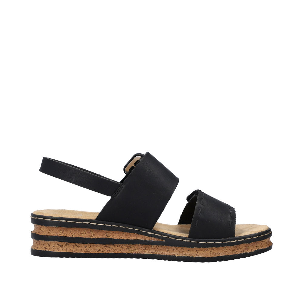 Rieker 62950 - Black Sandals
