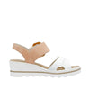 Rieker 67476 - Weiss/Abrikot Sandals