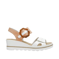 Rieker 67476 - Weiss/Abrikot Sandals