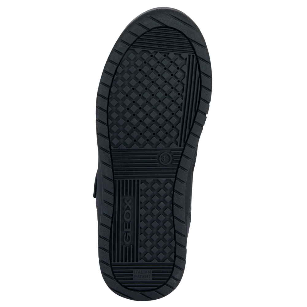 Geox J Perth Boy J367RE School Shoe - Black