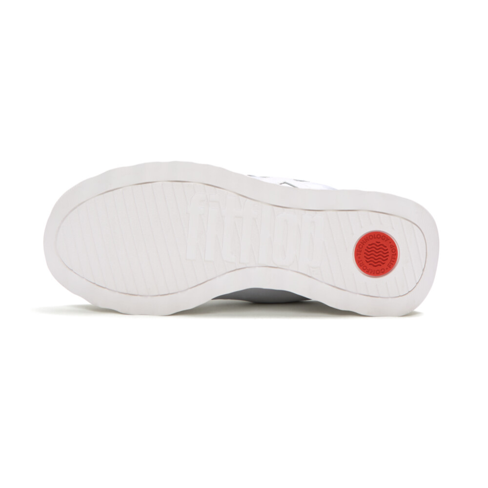 FitFlop Retro-Q FF Metallic Sneakers - Silver/Urban White