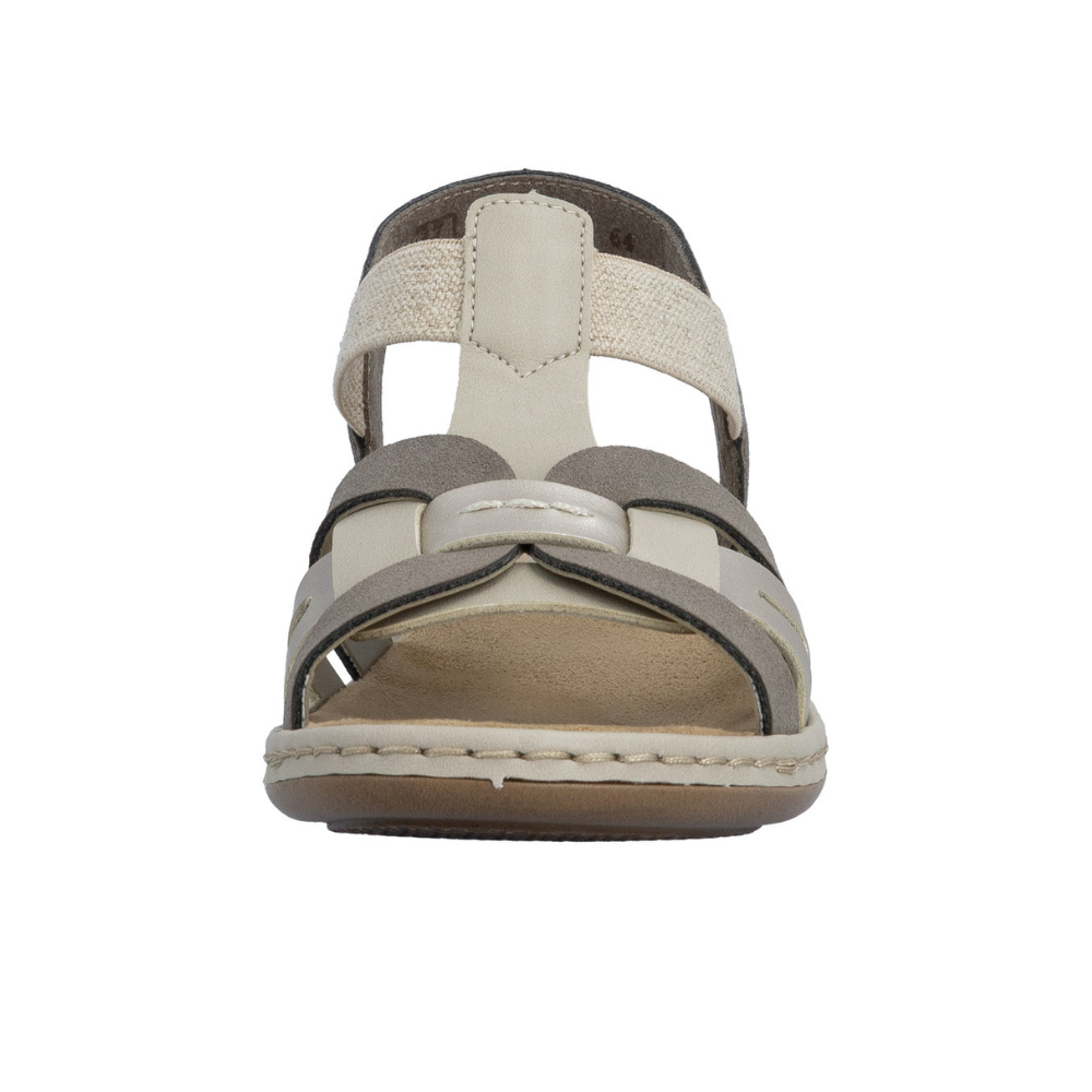 Rieker 65918 -  Clay/Champagner/Kiesel Sandals