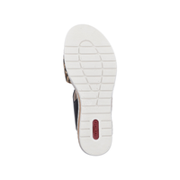 Rieker V4181 -  Beige/Black Sandals