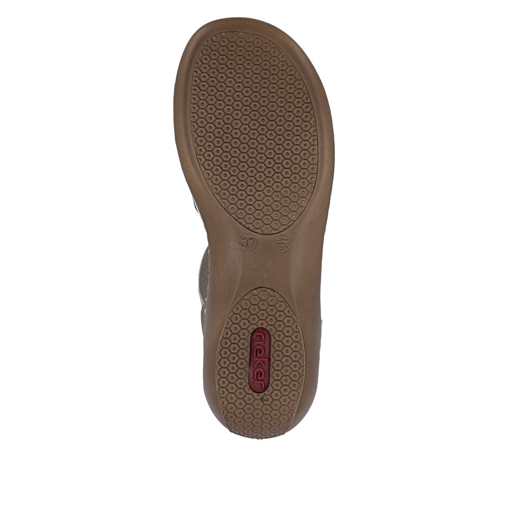 Rieker 65918 -  Clay/Champagner/Kiesel Sandals