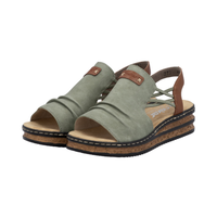 Rieker 62962 -  Schilf/Cayenne Sandals