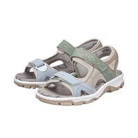 Rieker 68866 -  Carnation/Mauve/Aqua Sandals