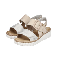 Rieker 69260 -  Beige/Gold/Perle