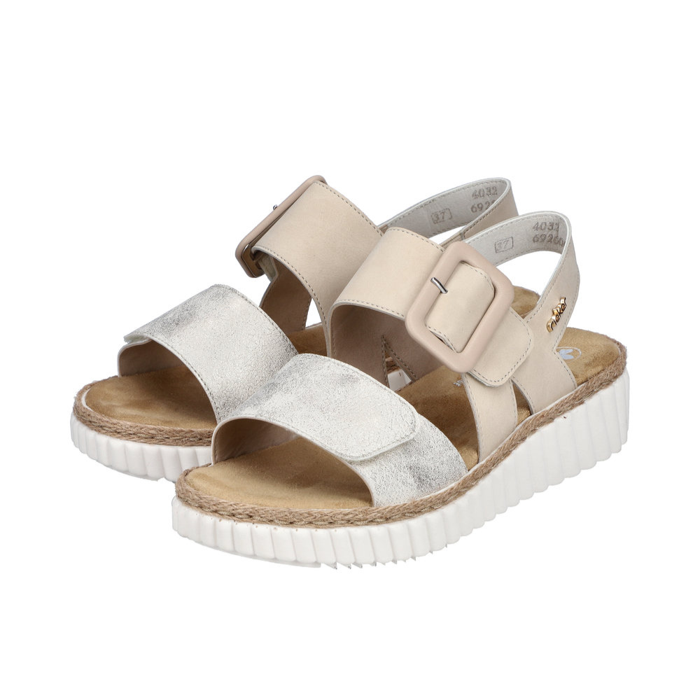 Rieker 69260 -  Beige/Gold/Perle