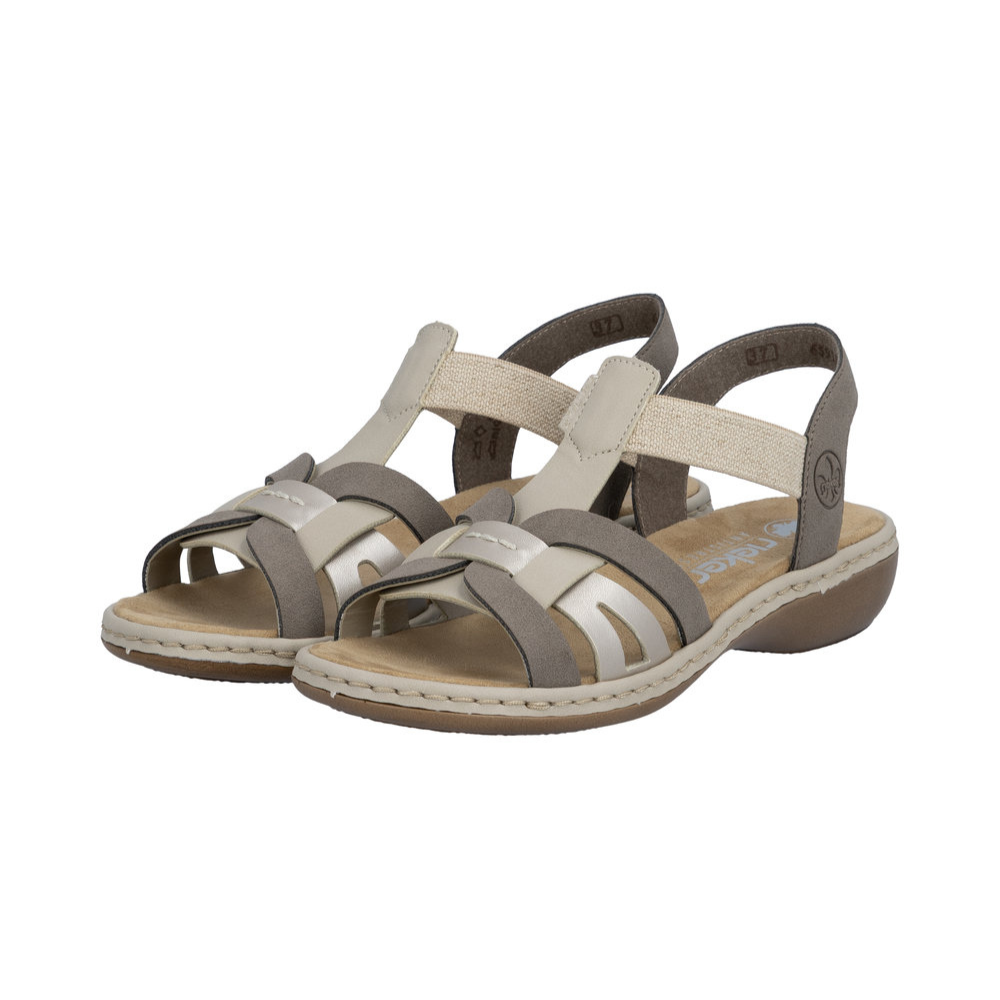Rieker 65918 -  Clay/Champagner/Kiesel Sandals
