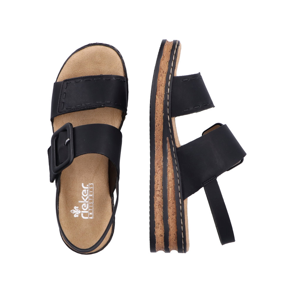 Rieker 62950 - Black Sandals