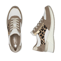 Rieker N4308 -  Shell/Lightgold/Off White Trainers