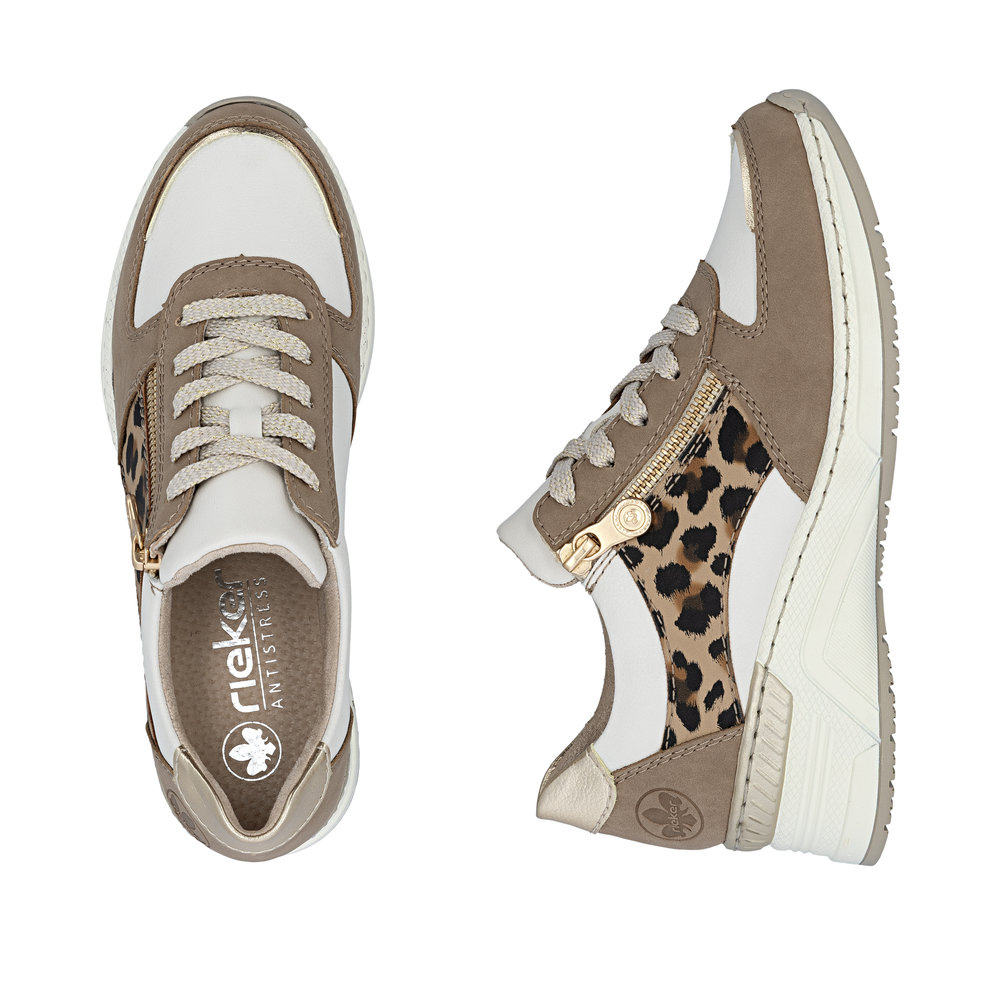 Rieker N4308 -  Shell/Lightgold/Off White Trainers
