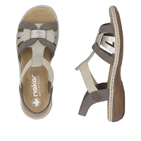 Rieker 65918 -  Clay/Champagner/Kiesel Sandals