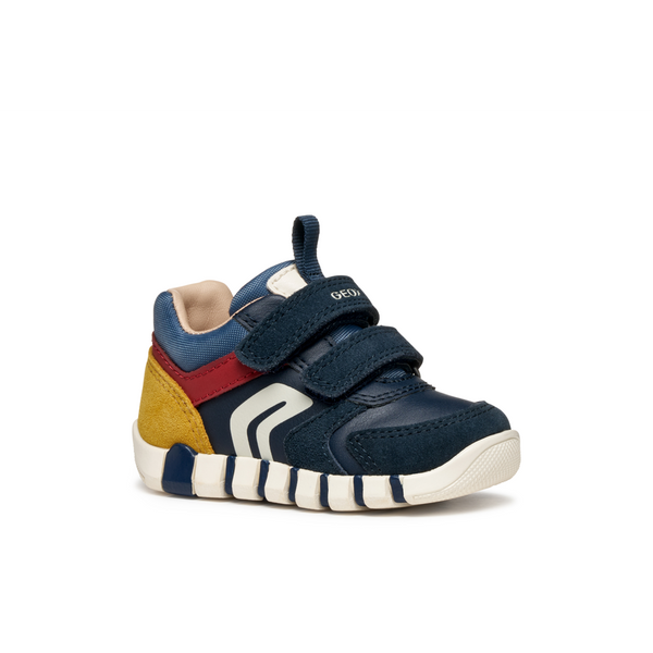 Geox B Iupidoo B3555D - C4244 Navy/DK Red Shoes