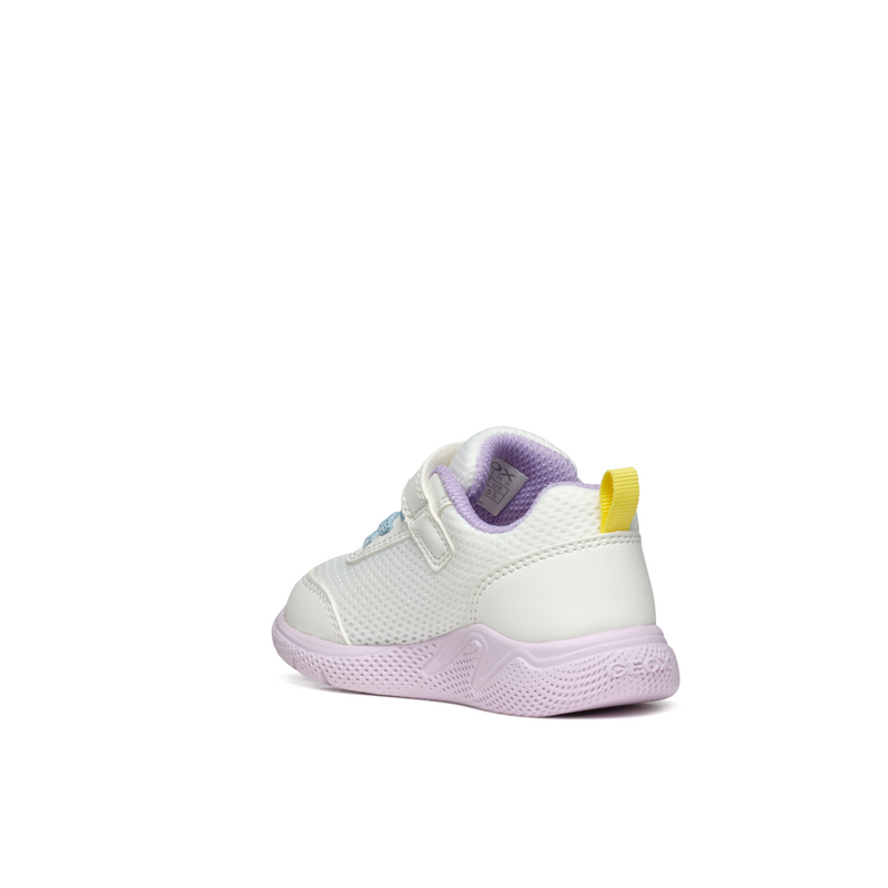 Geox B Sprintye Girl B454TD - C0653 - White/Multicolor Trainers