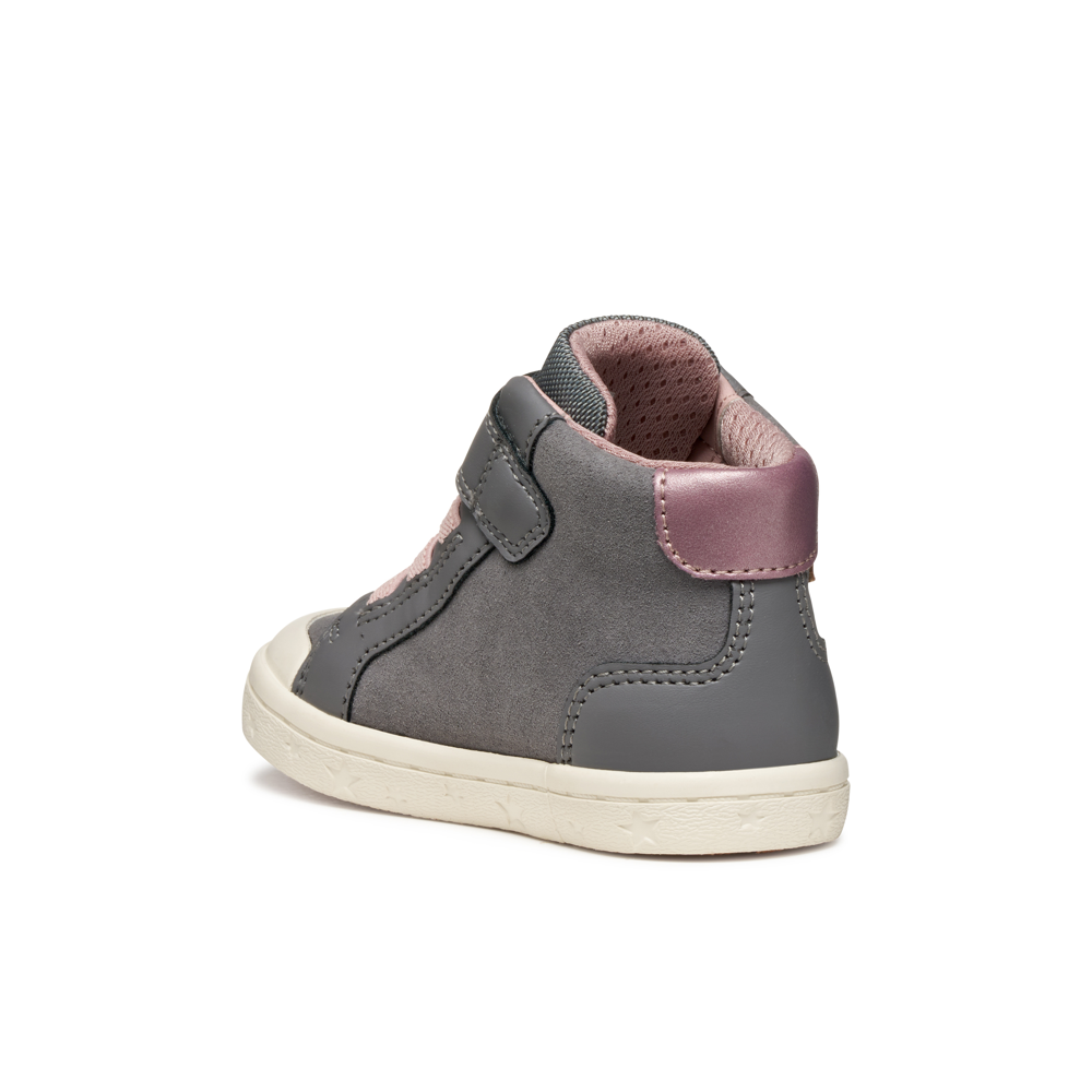 Geox B Gisli Girl A B561MA - C0502 Grey/Pink Boots