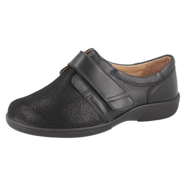 DB Petula -Black Leather/Stretch Casual