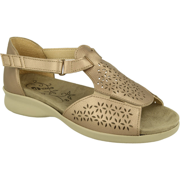 DB Halford - Soft Gold Leather Sandals