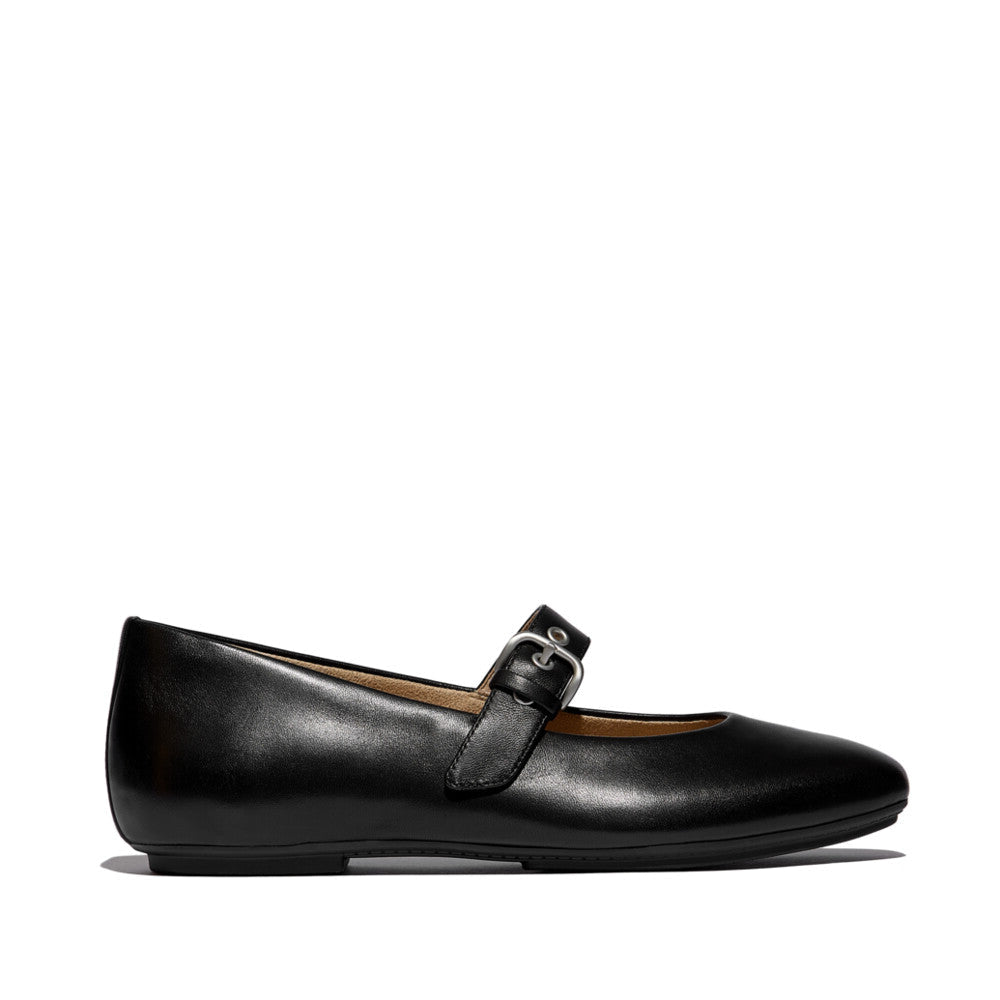 FitFlop Delicato Leather Mary Jane - All Black