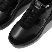 FitFlop F-Mode Flow Sequin Trainers - All Black