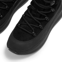 FitFlop F-Mode Teddy Collar Lace-up Boot - All Black