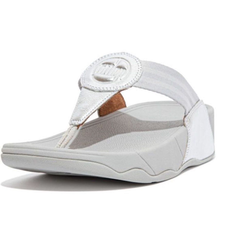 FitFlop Walkstar Toe-Post Sandals - Silver Sandals