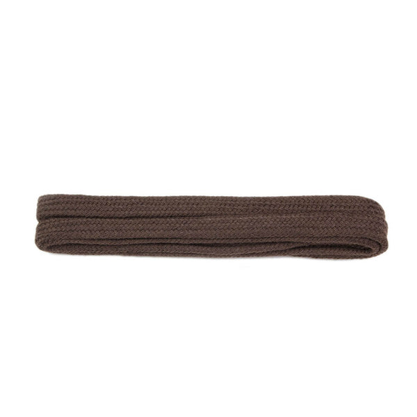 Shoe-String Flat Lace - Brown Laces