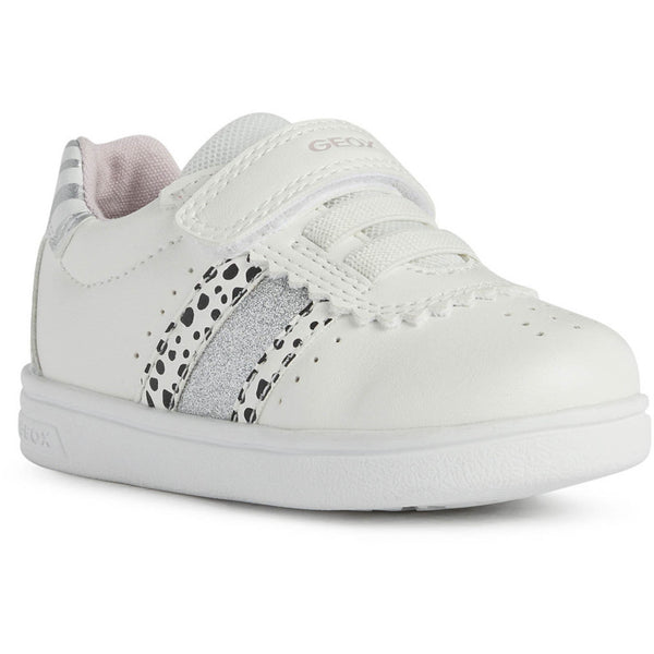 Geox B Djrock Girl B251WC - C0007 White/Silver Trainers