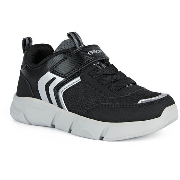 Geox J Aril Boy J16DMA - C0039 Black/Silver Trainers