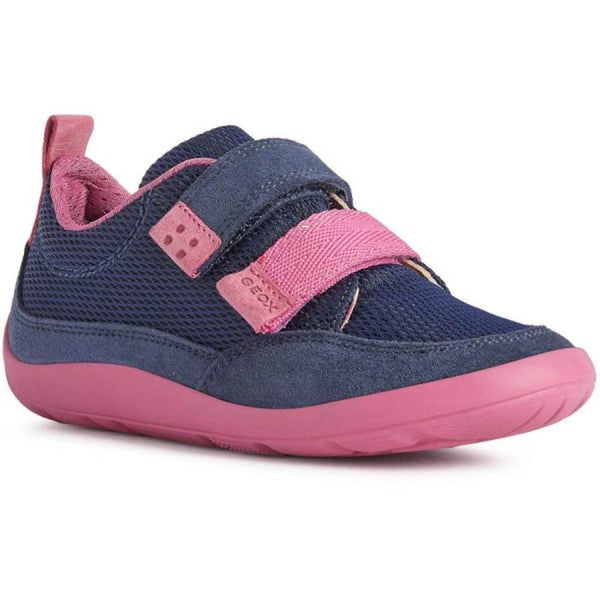 Geox J Barefeel Girl J25GDB - C4268 Navy/Fuchsia Trainers