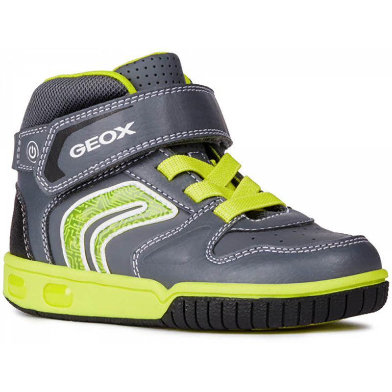 Geox J Gregg J8447B -  C0666 Grey/Lime Boots