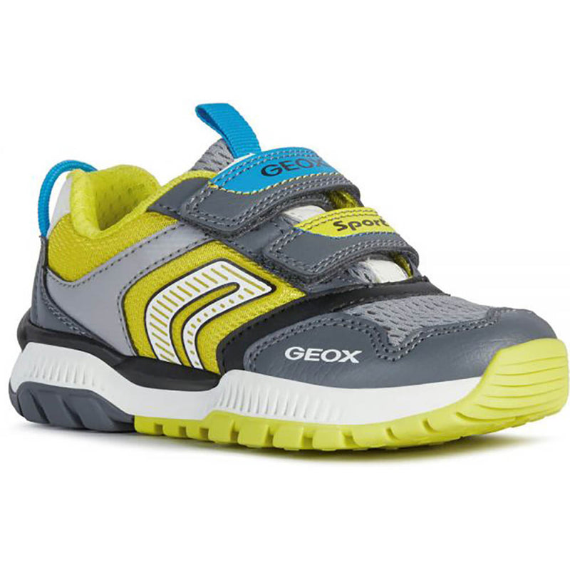 Geox J Tuono Boy J02AXA - C1267 Dk Grey/Lime Trainers