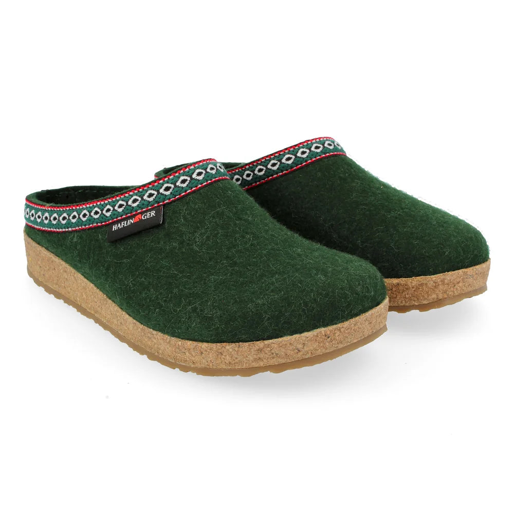 Haflinger Franzl Slipper - Forest Green